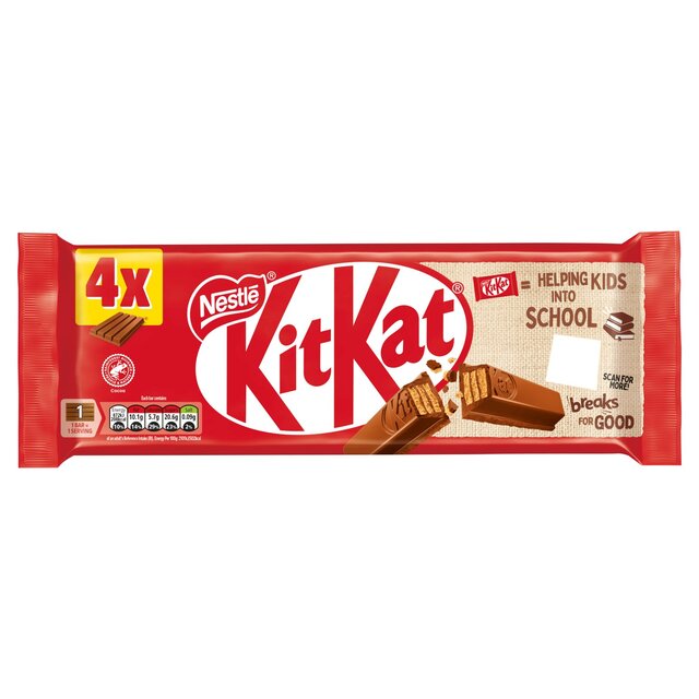 KitKat 4 Finger Milk Chocolate Bar thumbnail 2