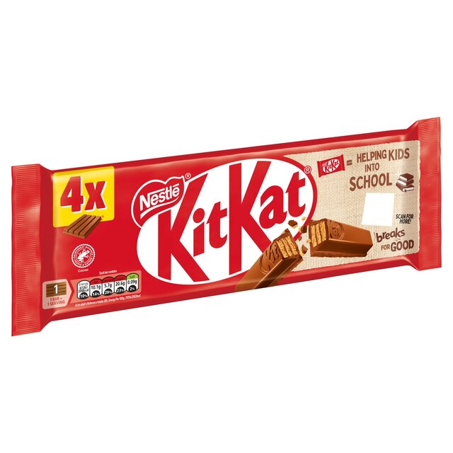 KitKat 4 Finger Milk Chocolate Bar thumbnail 3