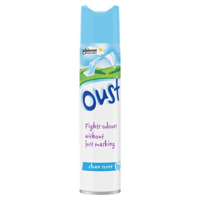 Oust Odour Eliminator Aerosol Clean Scent Air Freshener thumbnail 2