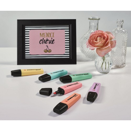 STABILO BOSS ORIGINAL Pastel Highlighter wallet of 4 assorted colours  thumbnail 3