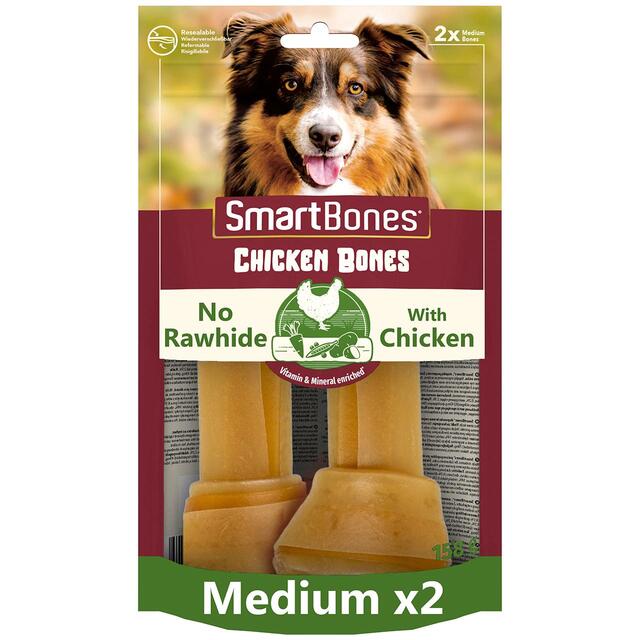 SmartBones Medium Chicken Rawhide Free Bones Dog Treats