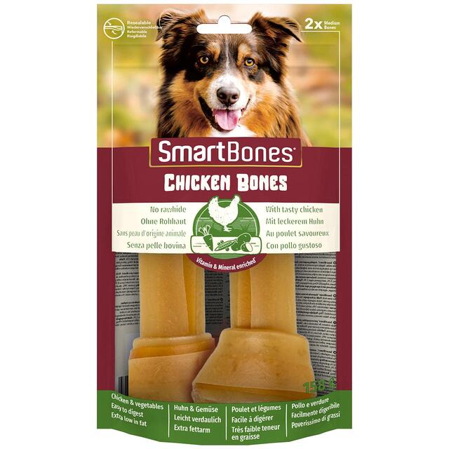 SmartBones Medium Chicken Rawhide Free Bones Dog Treats thumbnail 2