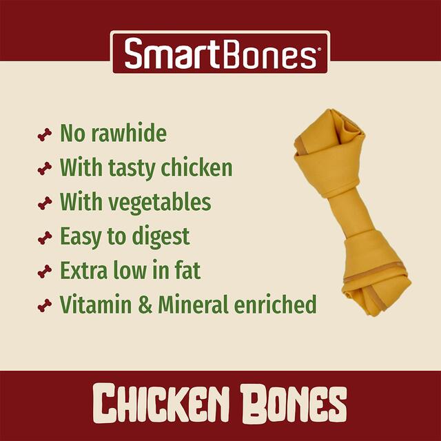 SmartBones Medium Chicken Rawhide Free Bones Dog Treats thumbnail 3