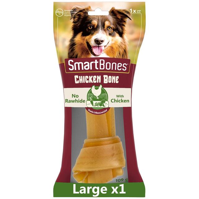 SmartBones Large Chicken Rawhide Free Bone Dog Treat
