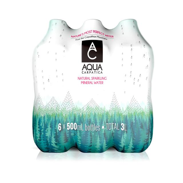 AQUA Carpatica Naturally Sparkling Natural Mineral Water Nitrates Free thumbnail 2
