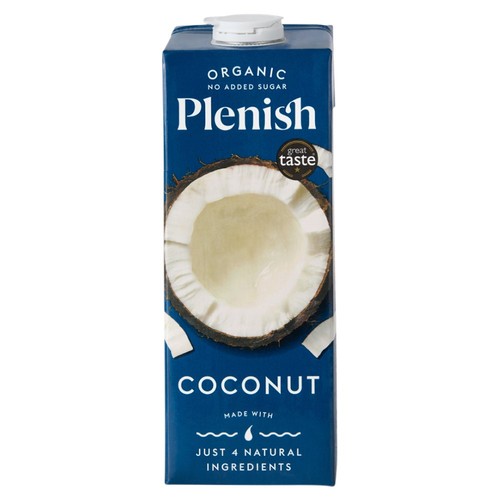 Plenish Organic Coconut Unsweetened Drink Long Life