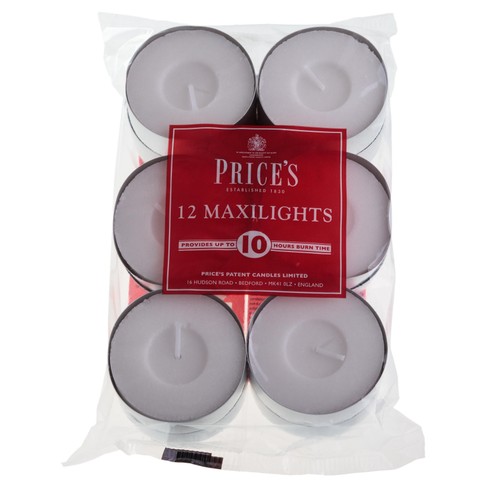 Price's Candles 10 Hour Maxi Tealights