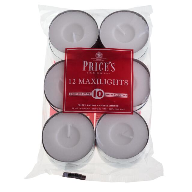 Price's Candles 10 Hour Maxi Tealights