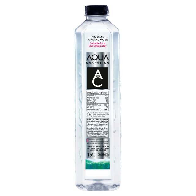AQUA Carpatica Still Natural Mineral Water Low Sodium & Nitrates thumbnail 4