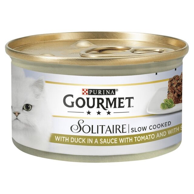 Gourmet Solitaire Duck Wet Cat Food thumbnail 2