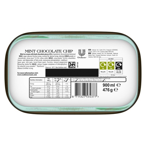 Carte D'Or Refreshing Mint Choc Chip Ice Cream Tub thumbnail 3