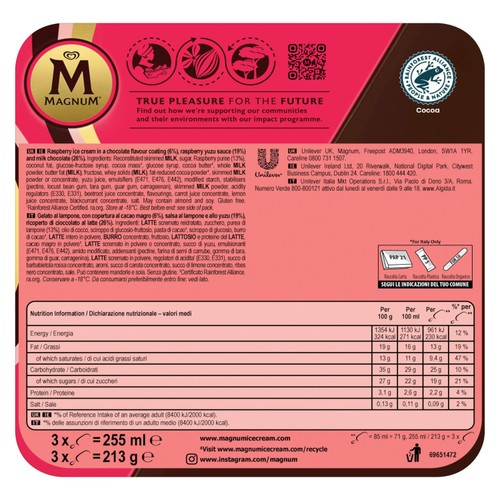 Magnum Double Raspberry Ice Cream Sticks thumbnail 3