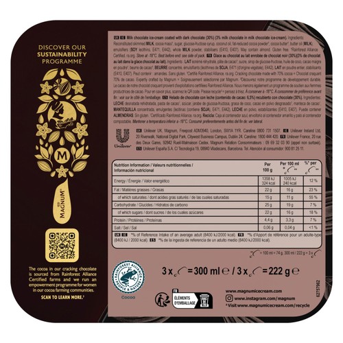 Magnum Collection Intense Dark Chocolate Ice Cream Sticks thumbnail 3