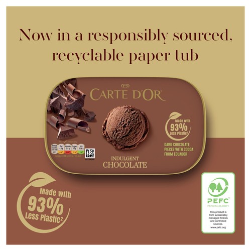 Carte D'Or Indulgent Chocolate Ice Cream Tub 900ml thumbnail 5
