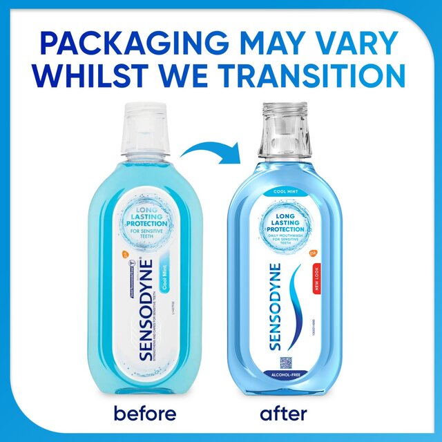 Sensodyne Cool Mint Sensitive Care Mouthwash thumbnail 3