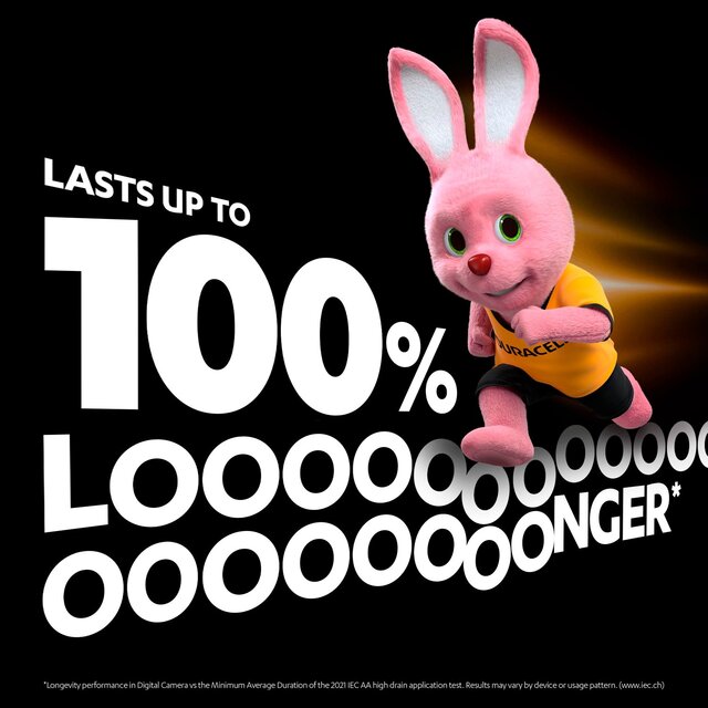 Duracell Plus 100% AA Alkaline Batteries thumbnail 6