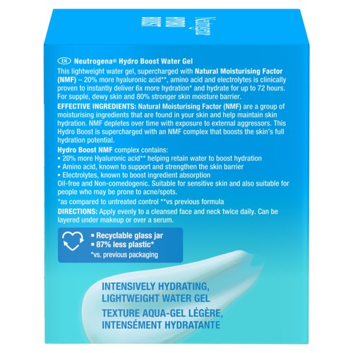 Neutrogena Hydro Boost Hydrating Water Gel Moisturiser 50ml thumbnail 10