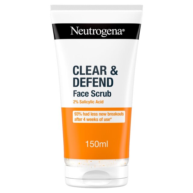 Neutrogena Clear & Defend Face Scrub with 2% Salicylic Acid