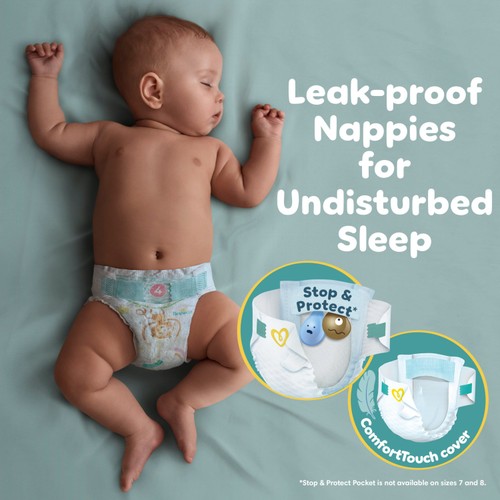 Pampers Baby-Dry Nappies, Size 4+ (10-15kg) Jumbo+ Pack thumbnail 4