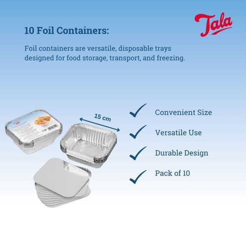 Tala Foil Container with Lids 15cm thumbnail 4