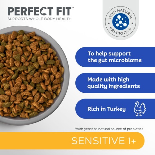 Perfect Fit Advanced Nutrition Sensitive Complete Dry Cat Food Turkey  thumbnail 5