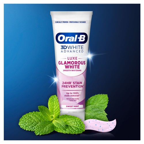Oral-B 3D White Luxe Glamorous White Toothpaste thumbnail 2