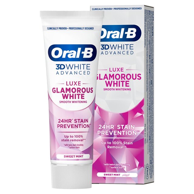 Oral-B 3D White Luxe Glamorous White Toothpaste thumbnail 2
