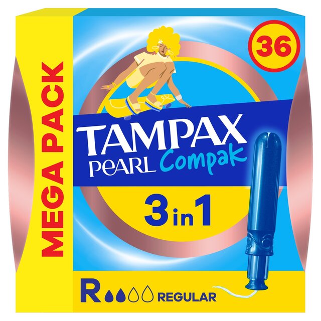 Tampax Pearl Compak Regular Tampons