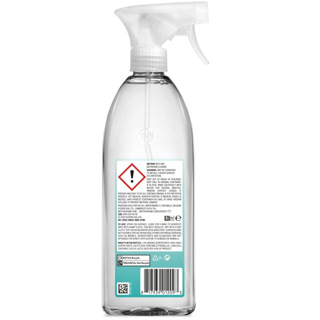 Method Antibacterial Bathroom Cleaner Water Mint thumbnail 2