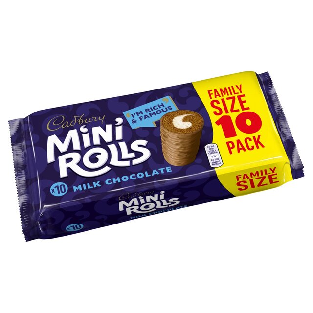 Cadbury Mini Rolls Milk Chocolate Family Size thumbnail 3