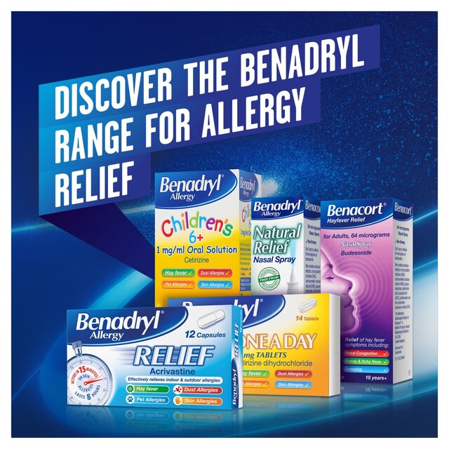 Benadryl Allergy Relief Capsules thumbnail 2