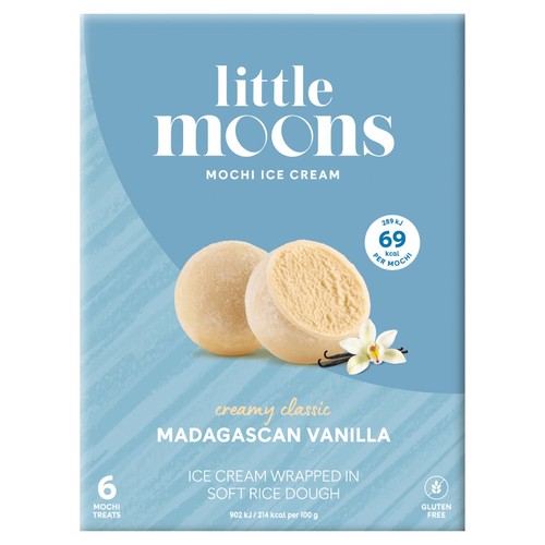 Little Moons Vanilla Mochi Ice Cream thumbnail 2