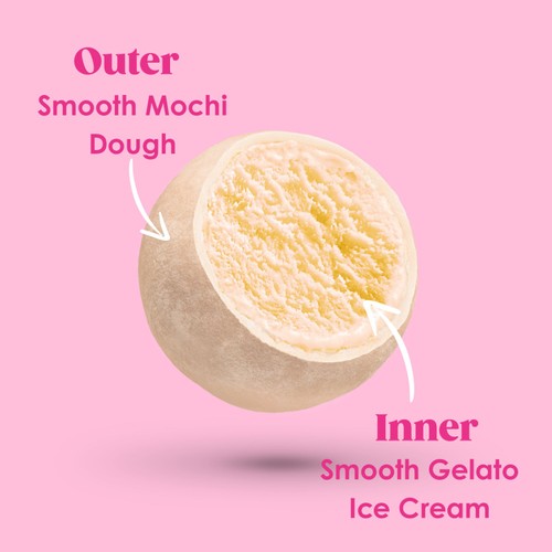 Little Moons Vanilla Mochi Ice Cream thumbnail 3