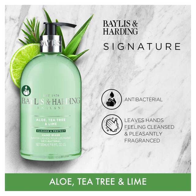Baylis & Harding Aloe, Tea Tree & Lime Anti Bacterial Hand Wash thumbnail 2