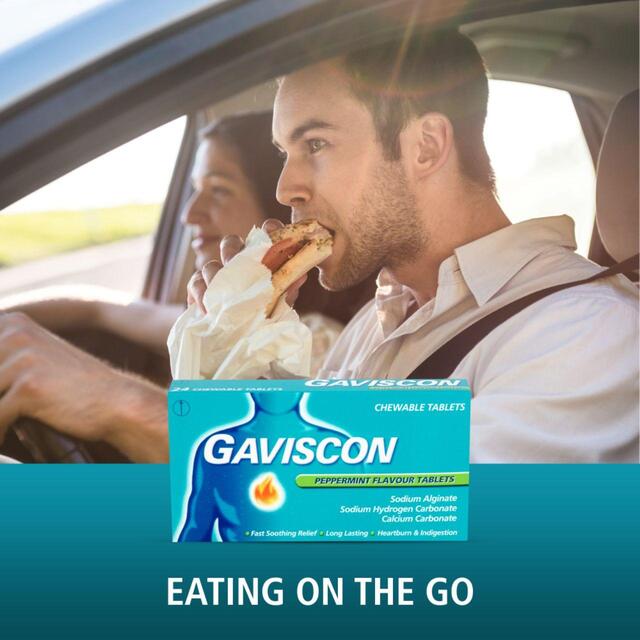 Gaviscon Tablets Heartburn & Indigestion Peppermint thumbnail 5
