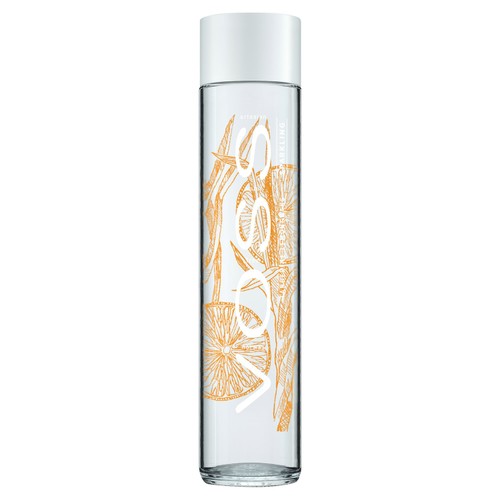 VOSS Tangerine Lemongrass Flavoured Sparkling Water Glass Bottle