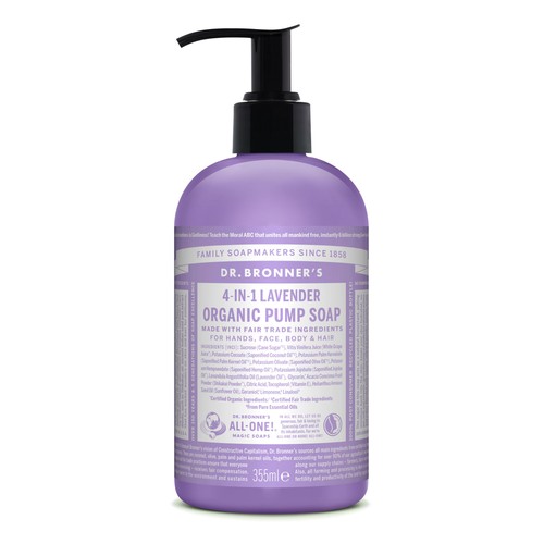 Dr. Bronner's Lavender Organic Multi-Purpose Pump Liquid Soap 