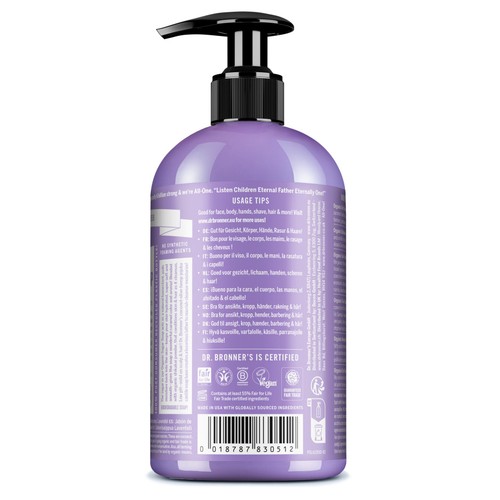 Dr. Bronner's Lavender Organic Multi-Purpose Pump Liquid Soap  thumbnail 2