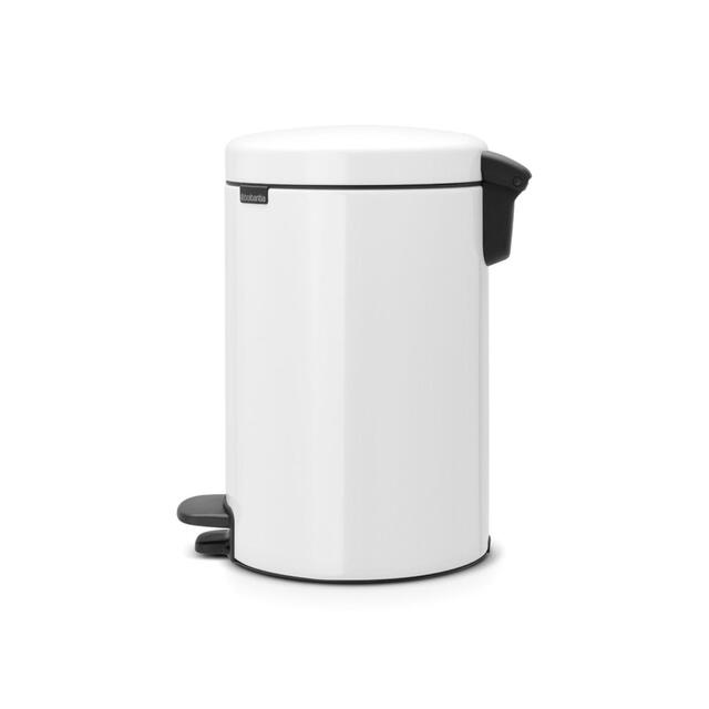 Brabantia 12 Litre White Pedal Bin thumbnail 2