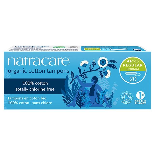 Natracare Organic Non-Applicator Tampons Regular