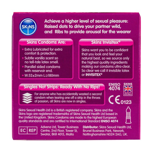 Skins Dots & Ribs Condoms thumbnail 2