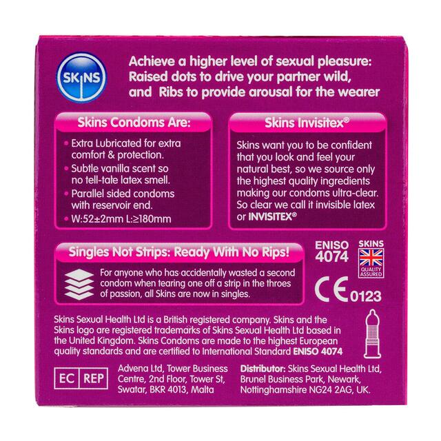 Skins Dots & Ribs Condoms thumbnail 2