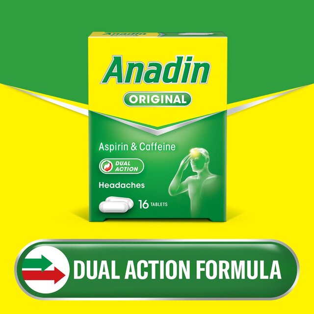 Anadin Original Aspirin Pain Relief Headache Caplets thumbnail 2