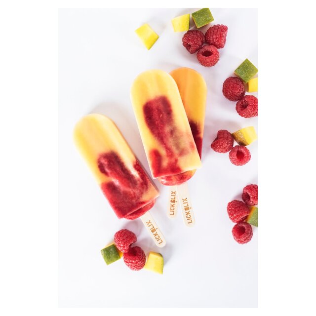 Lickalix Organic Mango Raspberry Swirl Ice Lollies thumbnail 2