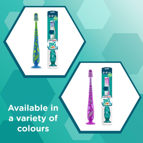 Aquafresh Big Teeth Kids Toothbrush Age 6-8 Soft in Plastic-Free Pack thumbnail 6