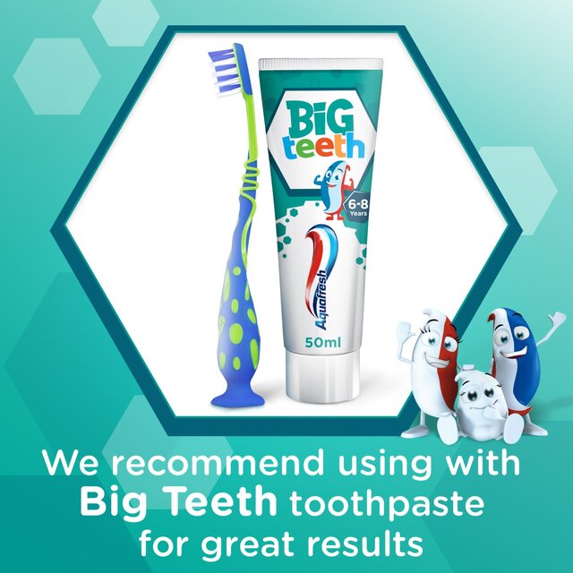 Aquafresh Big Teeth Kids Toothbrush Age 6-8 Soft in Plastic-Free Pack thumbnail 5