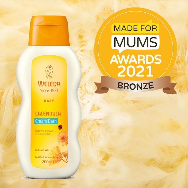 Weleda Baby Natural Calendula Vegan Cream Bath thumbnail 2