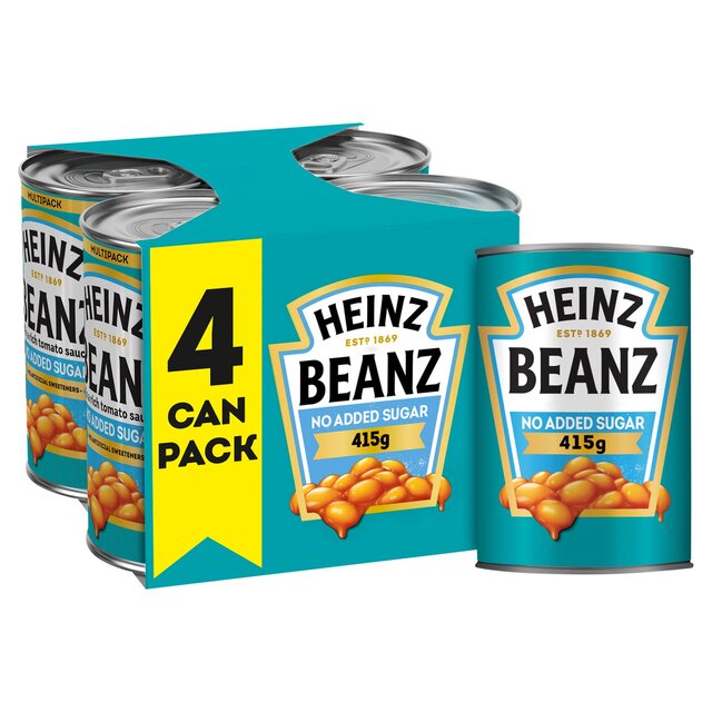 Heinz No Added Sugar Baked Beans in a Rich Tomato Sauce thumbnail 2
