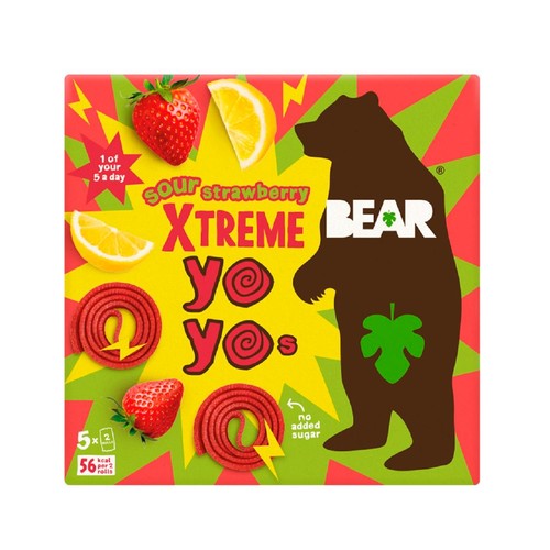 Bear Yoyos Super Sour Strawberry & Apple Multipack thumbnail 2