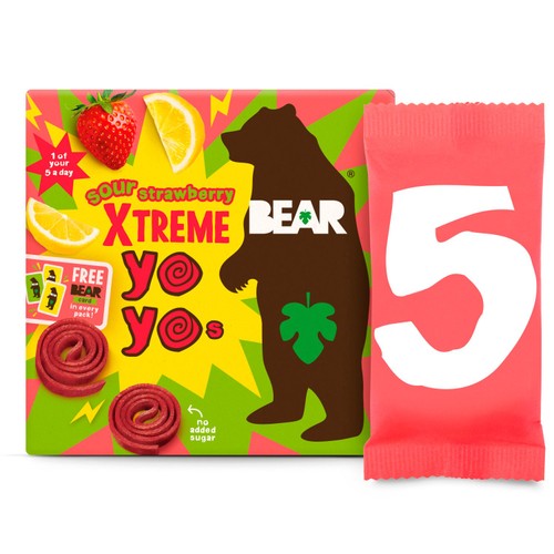 Bear Yoyos Super Sour Strawberry & Apple Multipack thumbnail 7